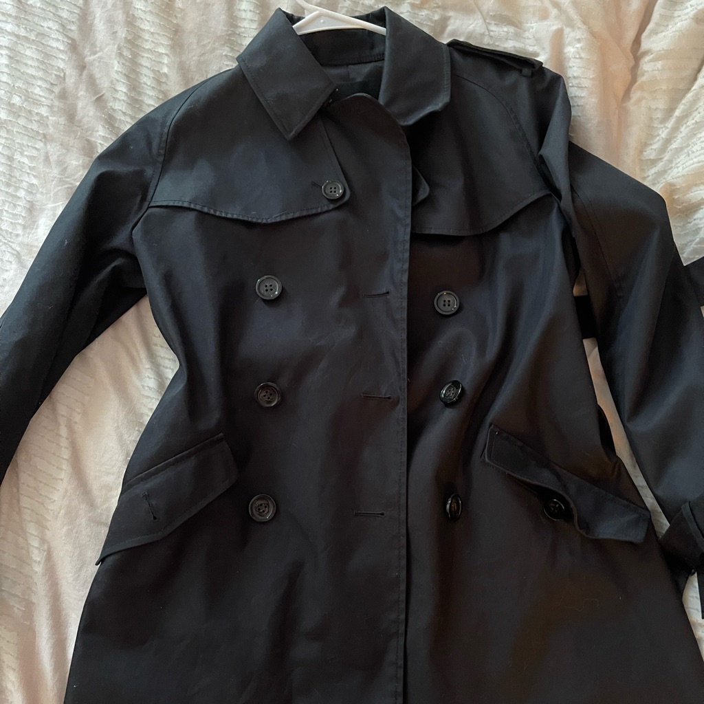 Black Coach Pea Coat